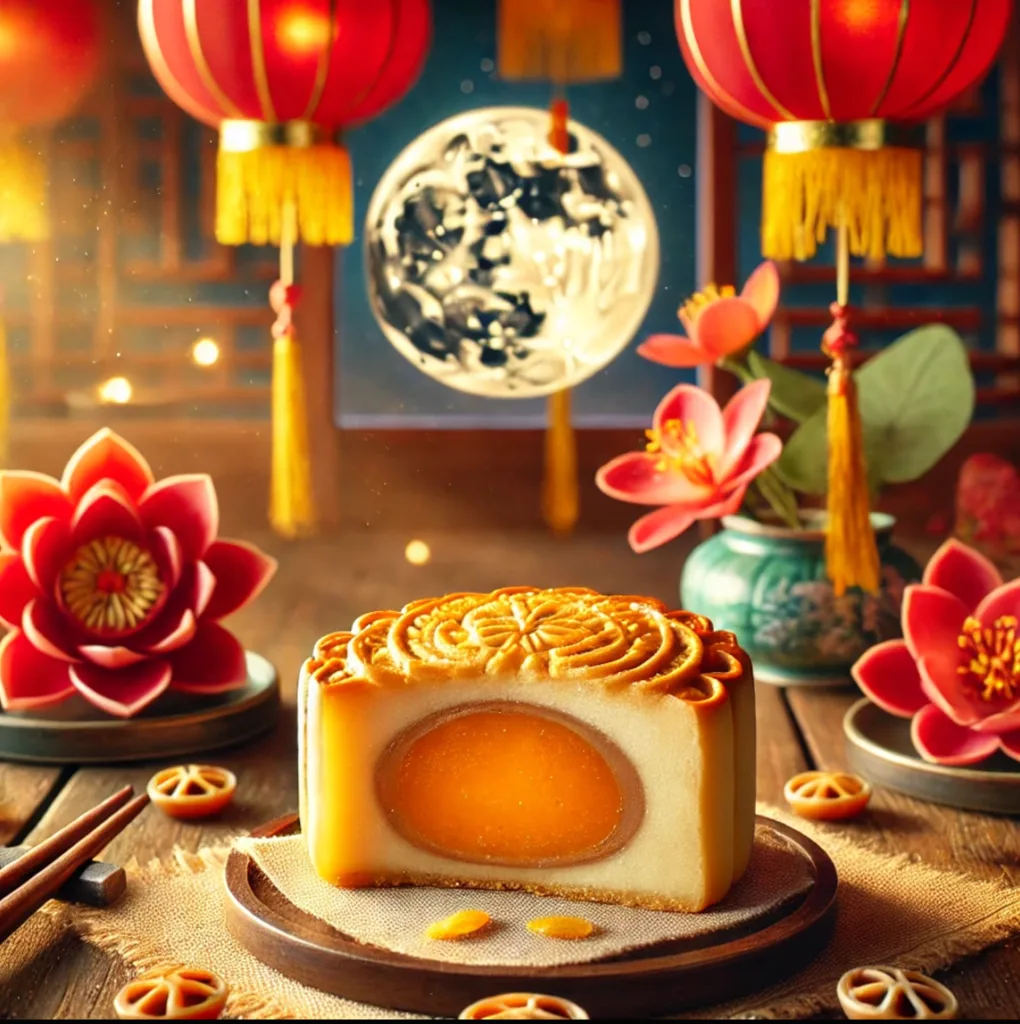 mooncakes with tea
