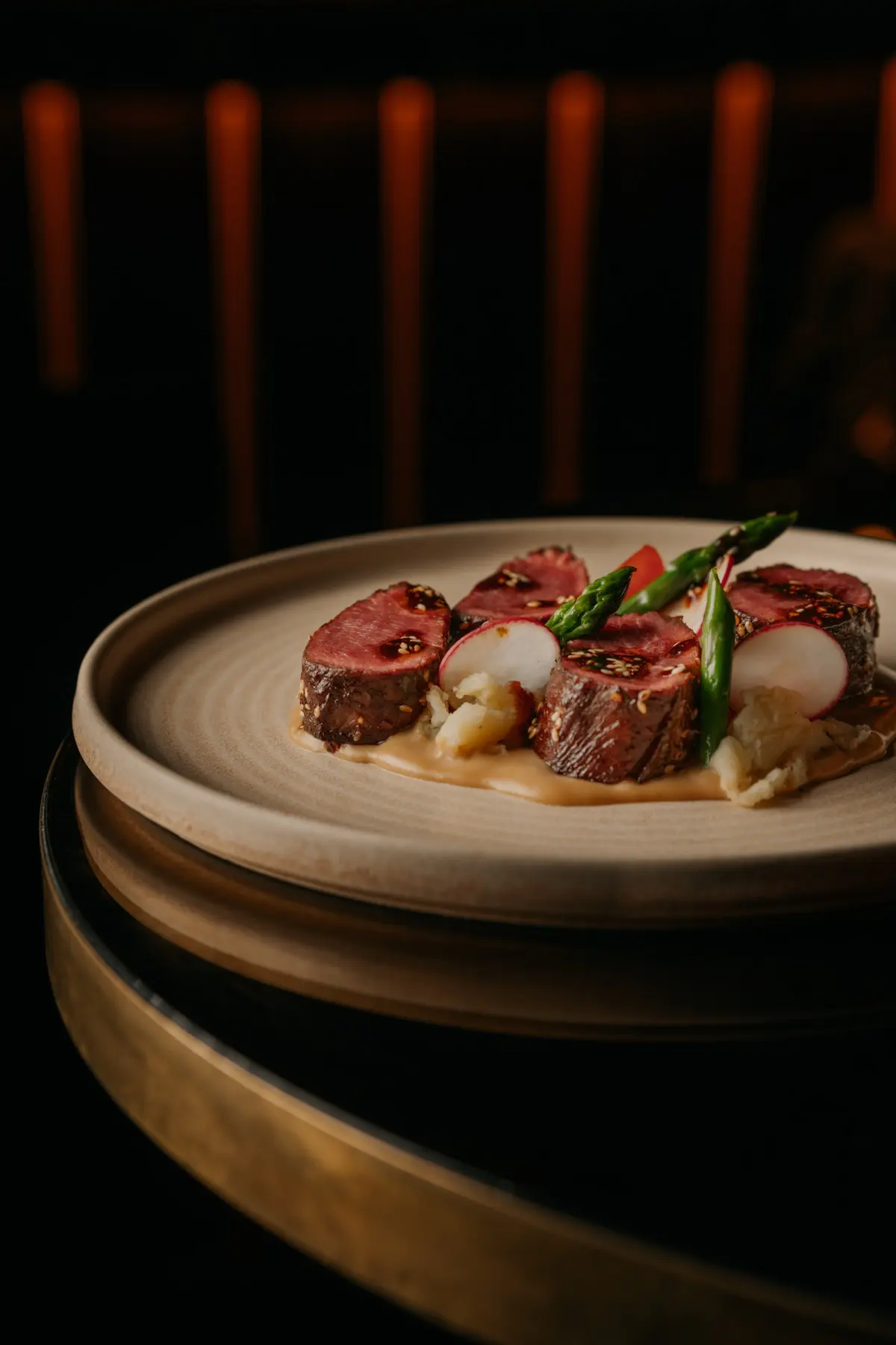 Roast lamb rump, Christmas menu at Lulu Wild Birmingham